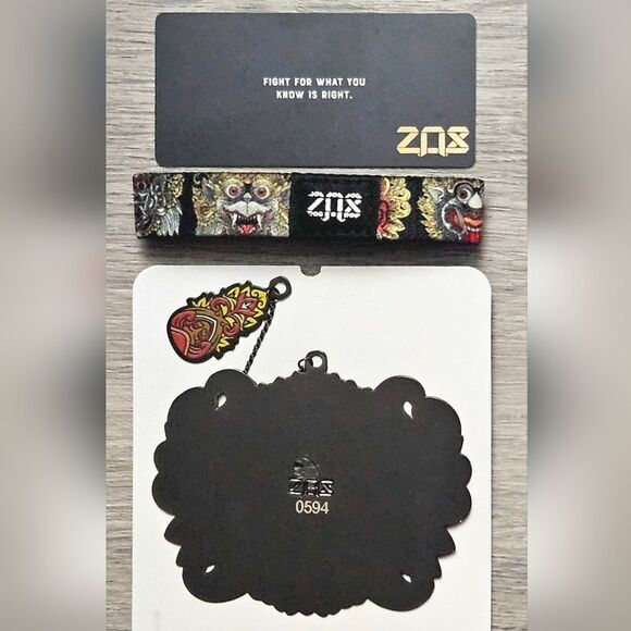 ZOX "CHOOSE YOUR SIDE" #1364 BARONG MASK COLLECTIBLE WRISTBAND & BOOKMARK #594 - Picture 2 of 13